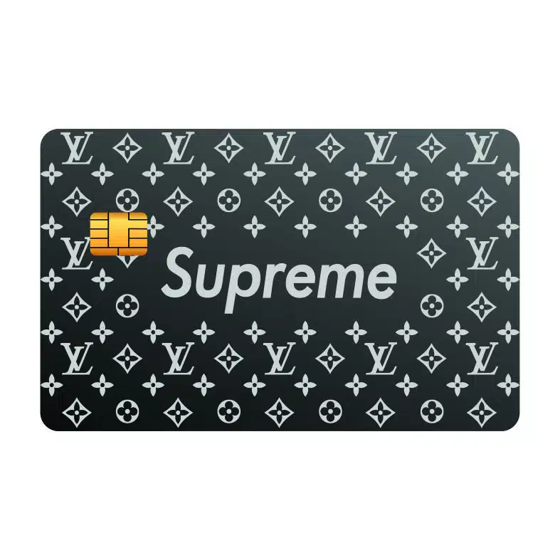 LV Supreme - laser engraving designs - Credit Card Designs