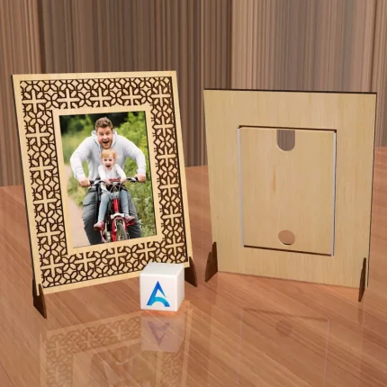 laser-cut photo frame