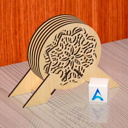 laser cut tea coaster