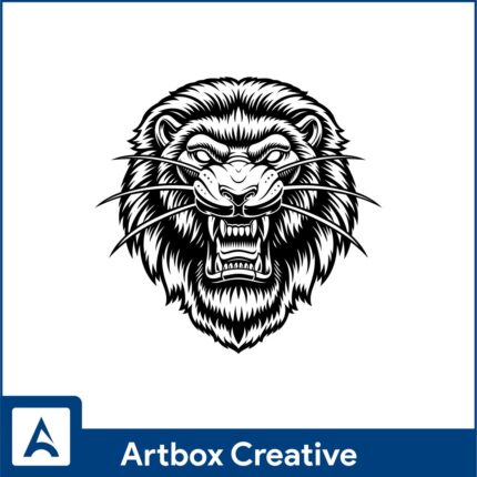 lion face design