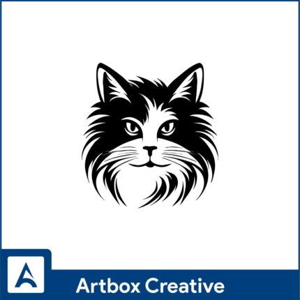 Cat Face Logo Design