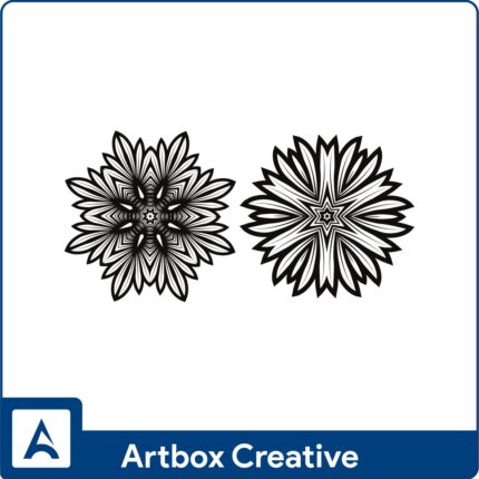 flowery tribal mandala