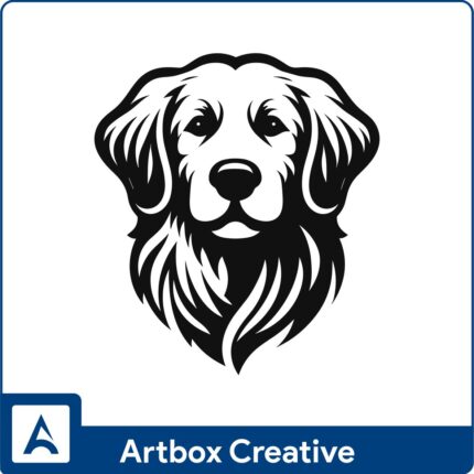 cute dog head design