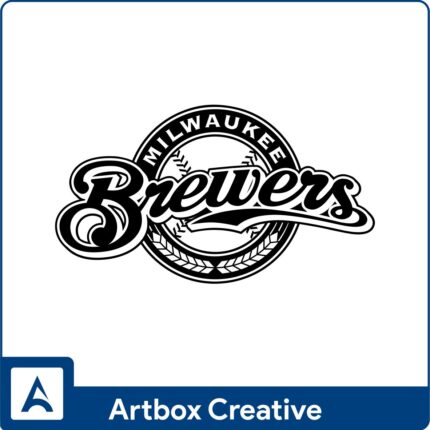 Brewers logo transparent glove and ball designs