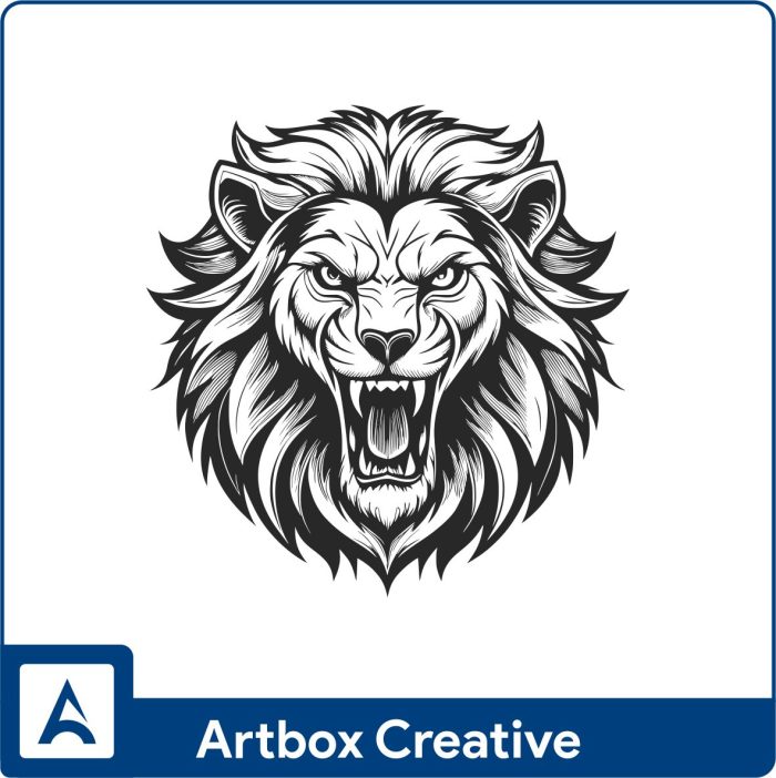 Lion Face Design