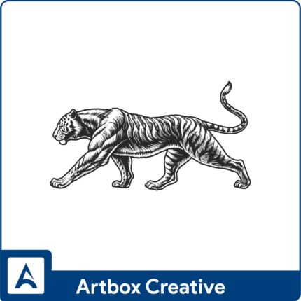 Tiger sketch design
