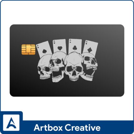 Skulls card design