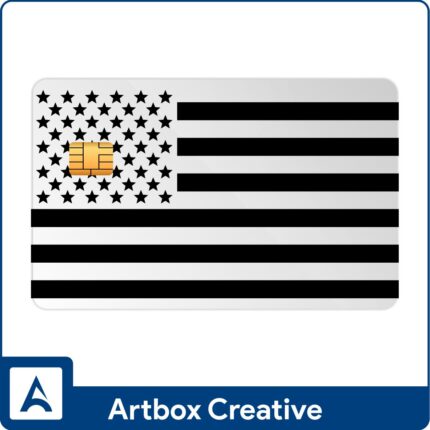 US flag card